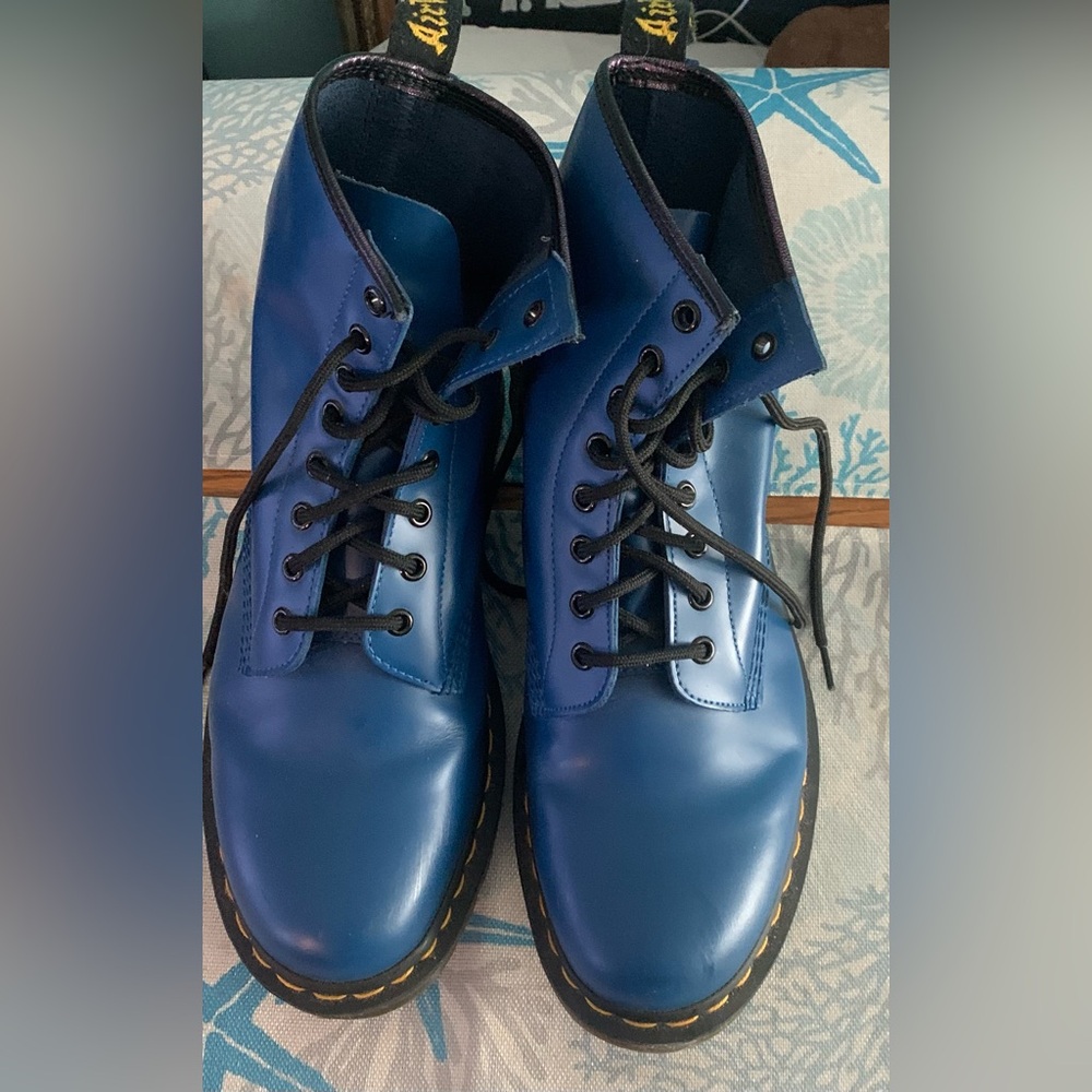 Dr Martens SZ 10 AIR WAIR combat boot Blue